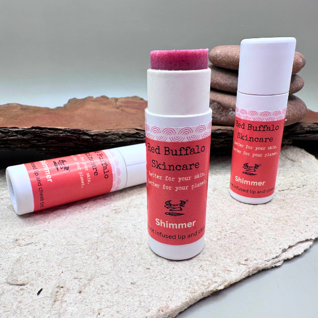 Shimmer beetroot lip balm